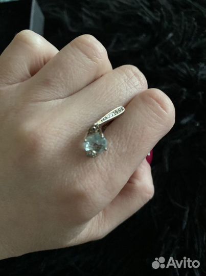 Серьги топаз