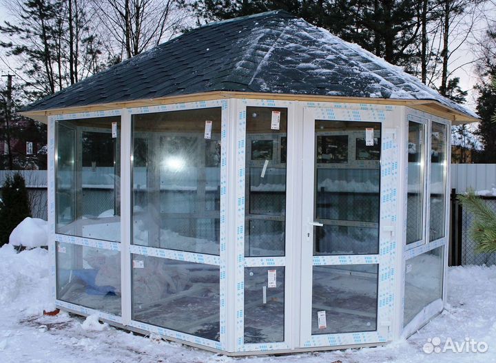 Остекление терассы с обшивкой