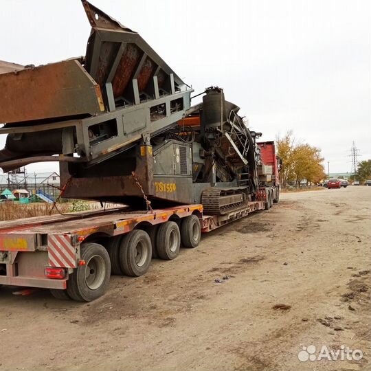 Перевозка негабаритных грузов спец техники на трал