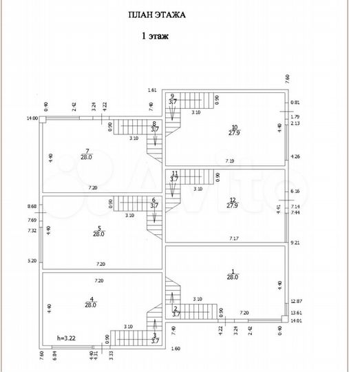 Таунхаус 115 м² на участке 1 сот.