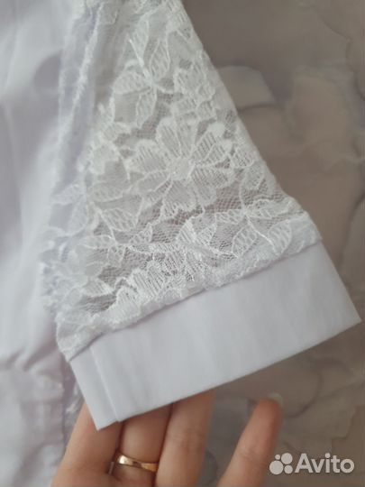 Блузка белая школьная 122-128