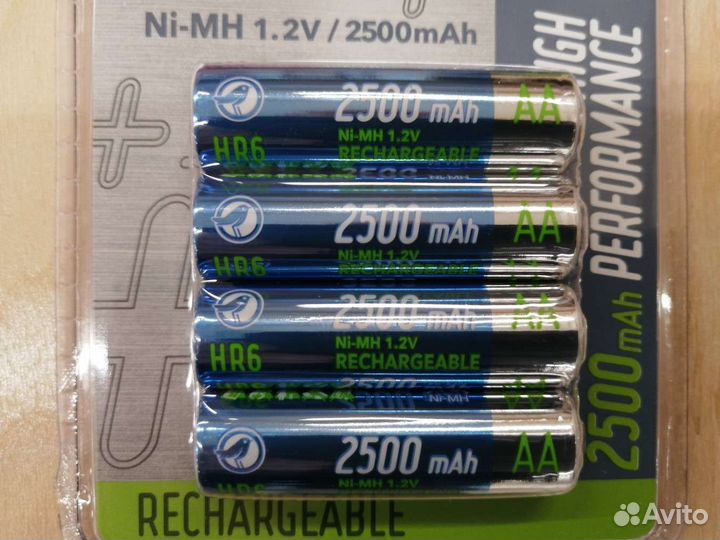 Аккумуляторная батарейка, новая 2500 мАчас