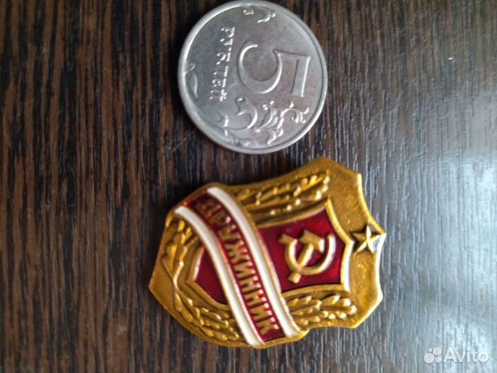 Значок Дружинник