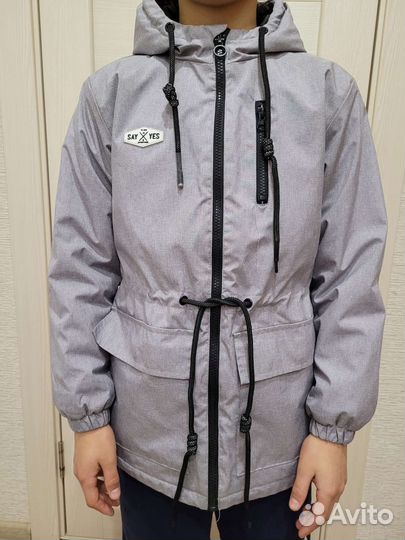 Куртка-парка демисезон для мальчика размер 146