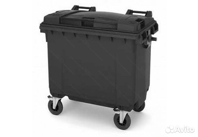 Пластиковый мусорный контейнер 660л-5024
