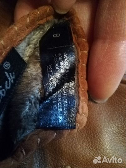 Перчатки кожаные, Италия, 8 разм