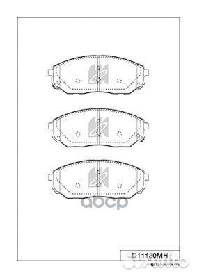 D11130M-01 1041 02 колодки дисковые п Kia Sor