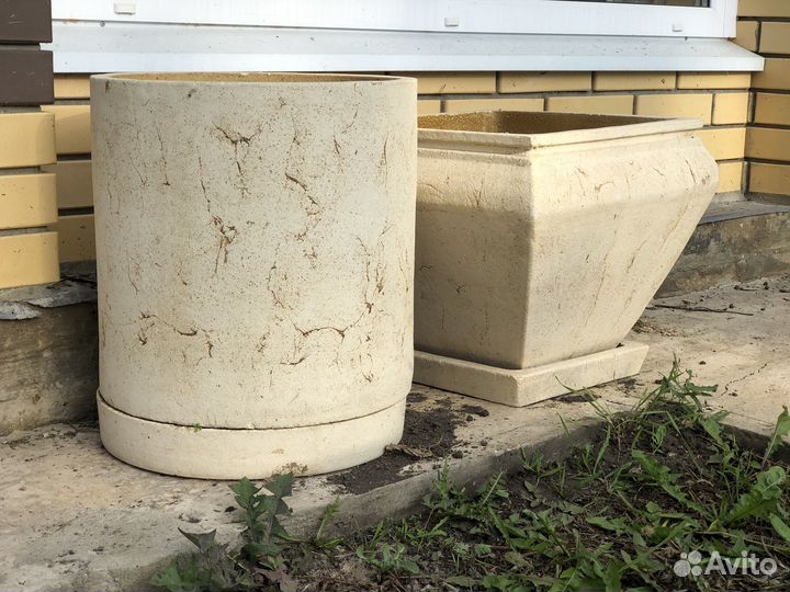 Большой цветочный горшок керамика