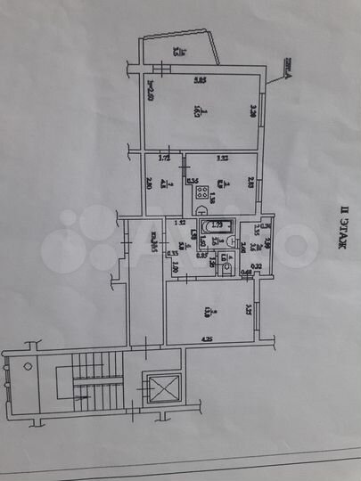 2-к. квартира, 55 м², 2/9 эт.