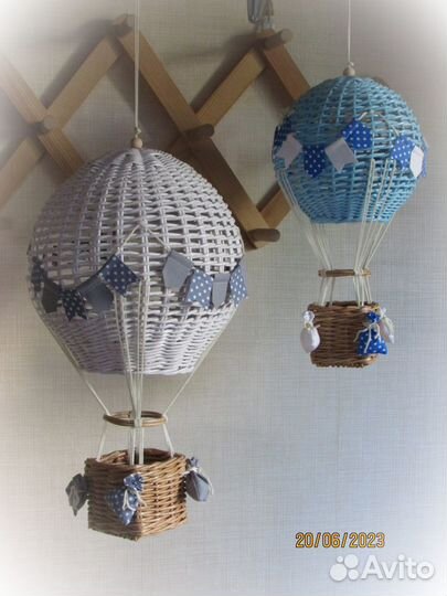 Воздушный шар плетеный