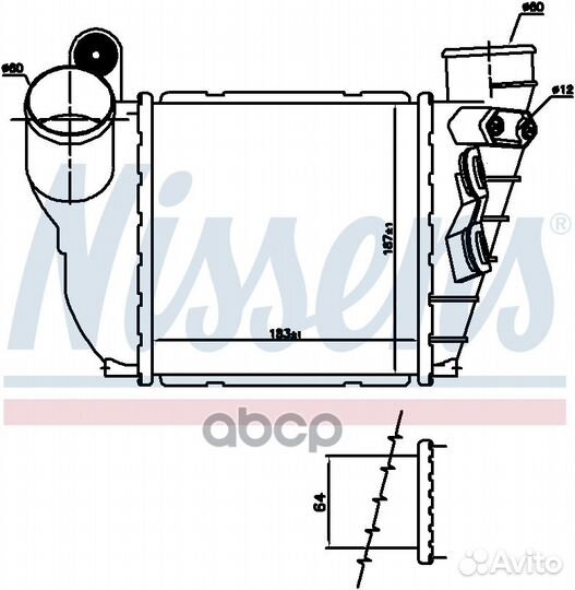 Интеркулер VAG A3 / octavia / G4 1.8T/1.9TD 96