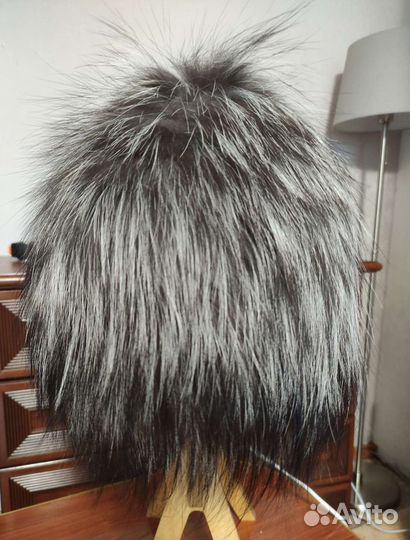 Шапка меховая вязанная