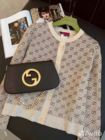 Кардиган жакет Gucci в стразах