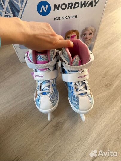 Коньки детские раздвижные nordway 26-30