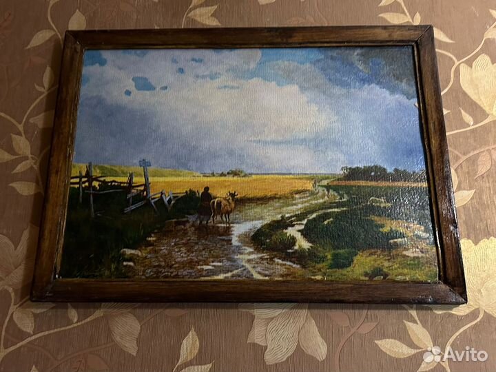 Картина маслом на холсте большая пейзаж