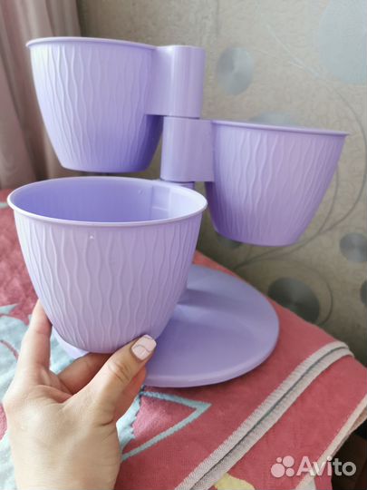 Горшочки для фиалок (трехярусный)