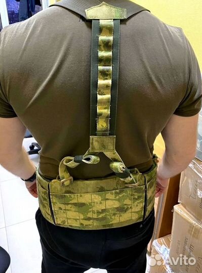 Боевой пояс с баллистической защитой и лямками Бр1