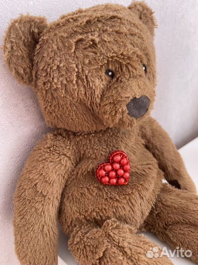 Брошь из бисера «Сердце»