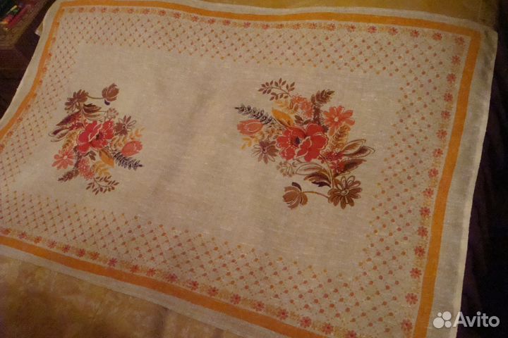 Скатерть лен рогожка новая СССР