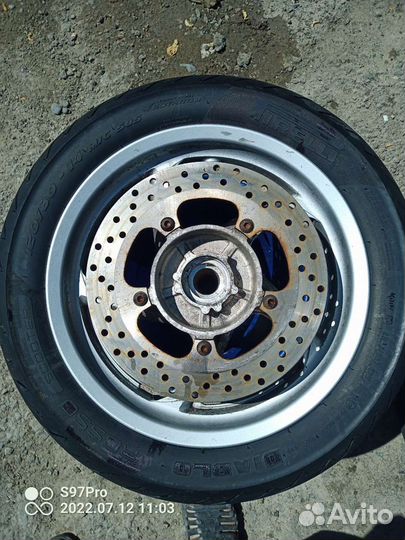 Обод передний с покрышкой yamaha Majesty 400