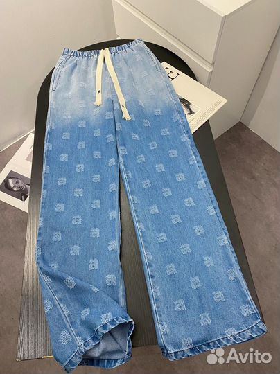Alexander wang джинсовые брюки черные и синие