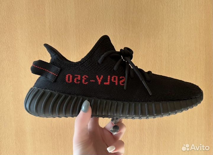 Adidas Yeezy Boost 350 v2 Black Red (оригинал)