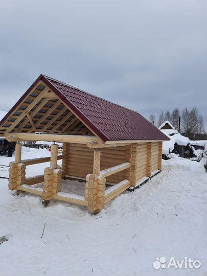 Кругляк зимний лес оцб Профбрус для дома и бани