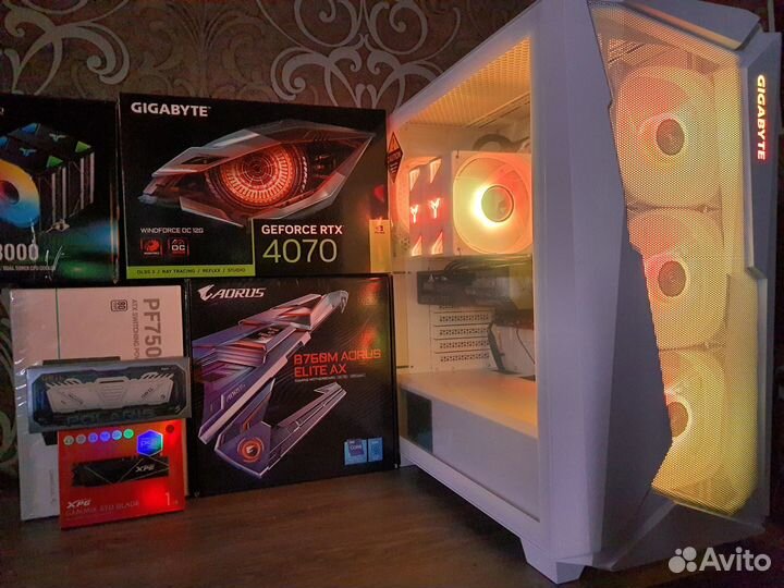 Мощный Gigabyte Gaming PC RTX4070+Core i5 13500