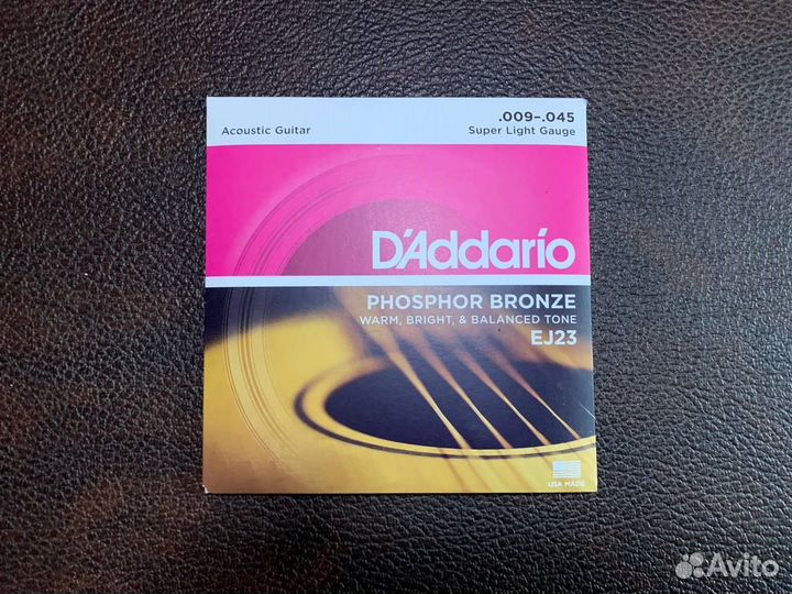 Струны для акустической гитары D'Addario Phosphor