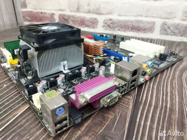 Комплект 775 Мат. плата + Проц. + Память + Охлад