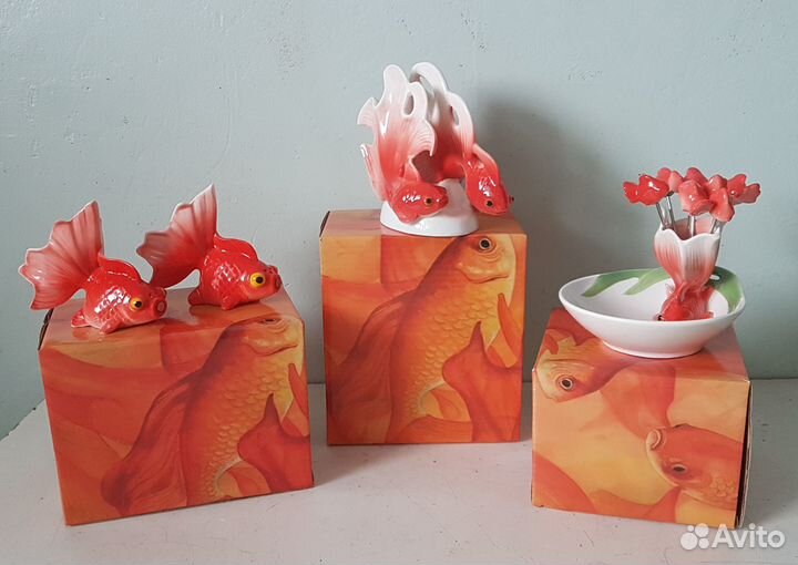 Посуда Лефард Lefard коллекция Золотая рыбка