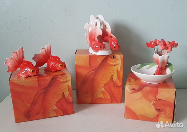 Посуда Лефард Lefard коллекция Золотая рыбка