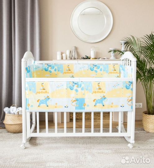 Бортики для детской кроватки