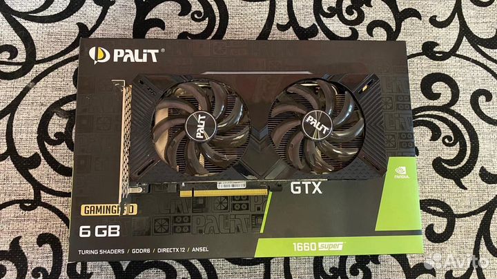 Видеокарта palit GTX 1660 super