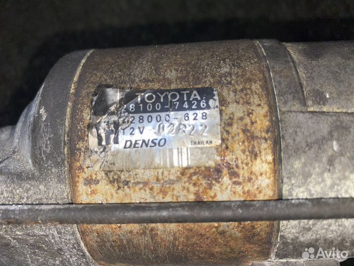 Стартер 1MZ-FE Toyota Harrier MCU15 2810074260