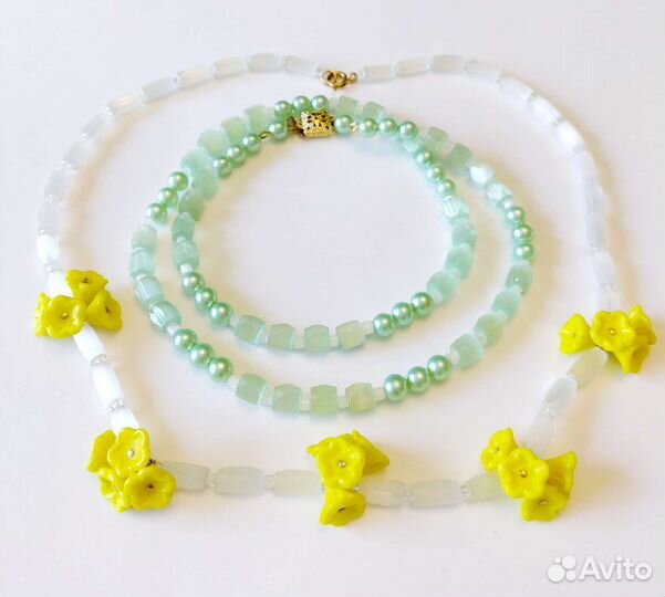 Бусы сатиновые