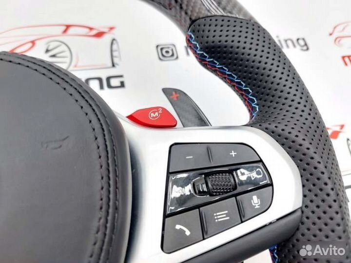 Руль M бмв X3 G01 X3M F97 карбон дисплей подогрев
