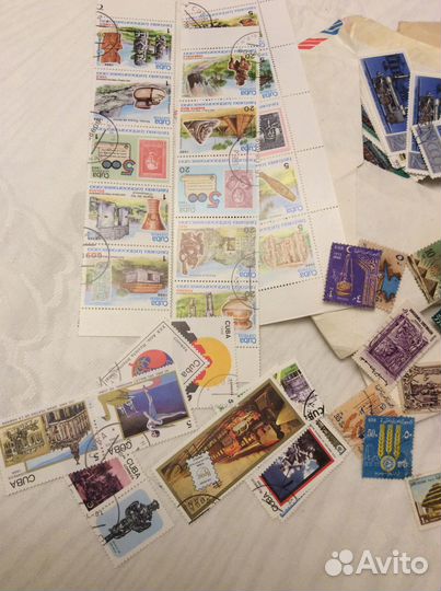 Марки разных стран и СССР 500 штук