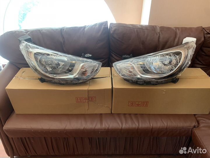 Фара левая правая Hyundai Solaris I с корректором