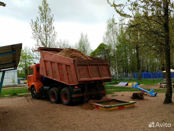 Доставка чернозема, песка и щебня