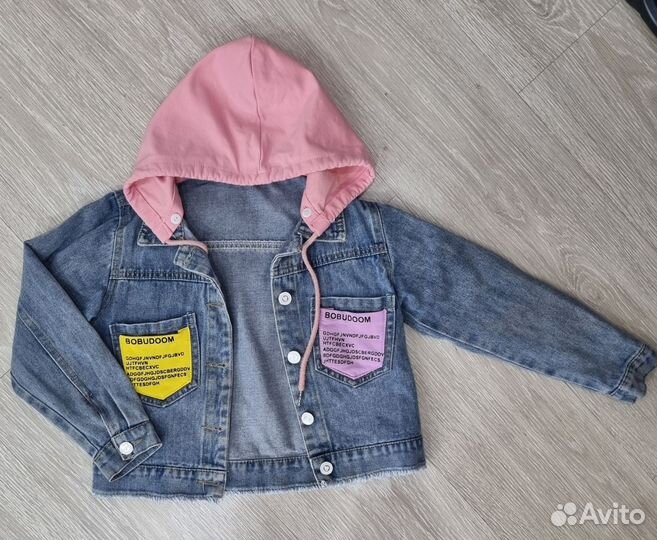 Джинсовая куртка для девочки размер.122