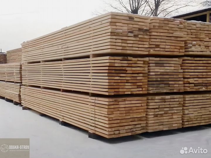 Доска обрезная 40х150х6000