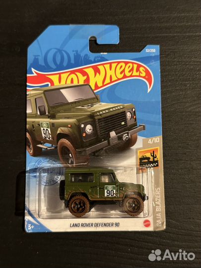 Hot Wheels land rover defender 90 Модель offroad