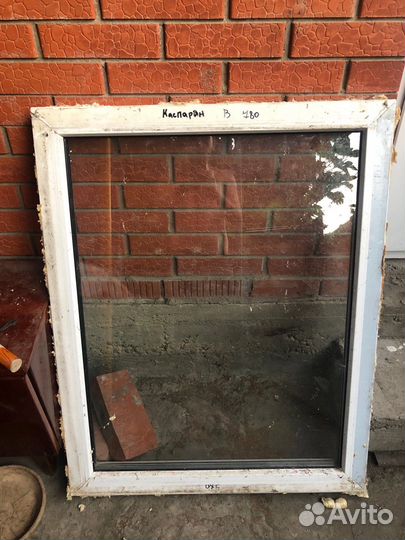 Окно пластиковое бу глухое