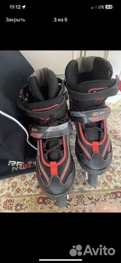 Роликовые коньки 31-36+каска +защита+сумка