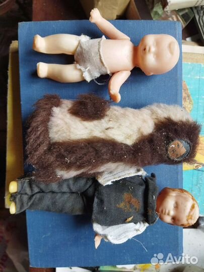 Кукла пупс мальчик девочка 3 шт СССР