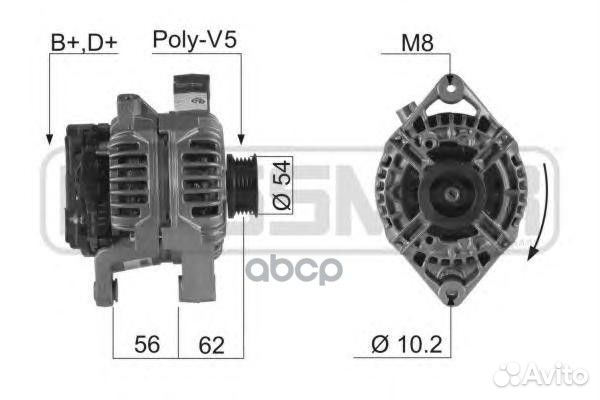 Генератор opel astra F/G/H/corsa C 1.4-2.0 96