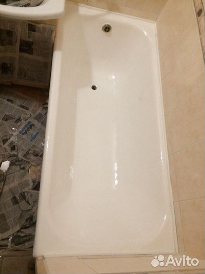 Реставрация ванн без посредников, жидким акрилом