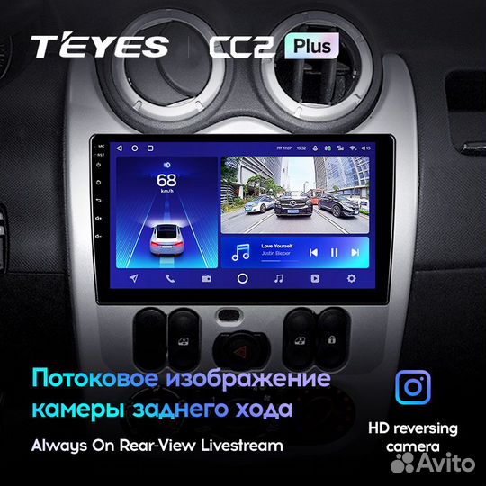 Магнитола teyes CC2 Plus 4/32 Renault Logan