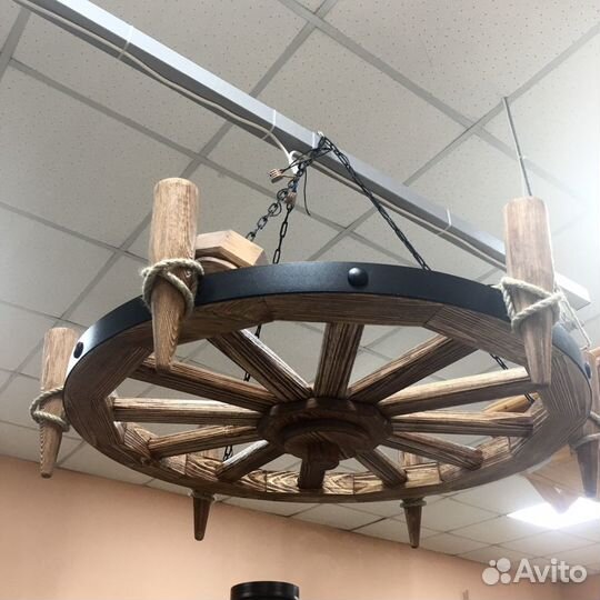 Люстра / бра деревянная под старину